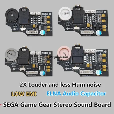 High Quality Dual Channel Volume Audio Board For SEGA Game Gear GG No Sound Original High Brightness