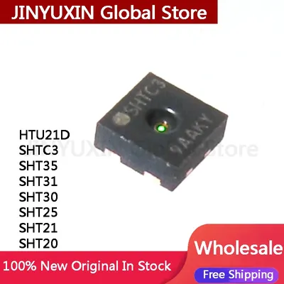 5Pcs HTU21D SHTC3 SHT35 SHT31 SHT30 SHT25 SHT21 SHT20 IC Chip In Stock Wholesale