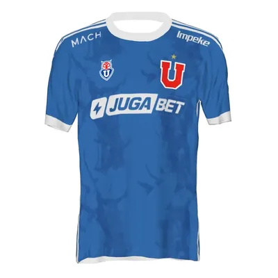24-25 Universidad Chile Men's Football T Shirt Youth Oversized Training Soccer Uniform Breathable