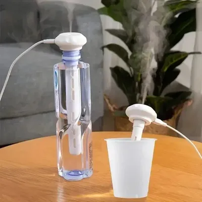 Super Quiet Portable Mist Humidifier For Office, Bedroom, Car, AndTravel - Adjustable Length, No