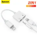 Adattatore audio OTG Byscoon per iPhone 14 13 12 11 Pro Max Aux Jack per cuffie da 3,5 mm a jack per cuffie Convertitore splitter per caricabatterie