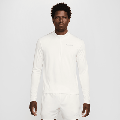 Nike Pacer Flash Men's Dri-FIT 1/2-Zip Running Top - White - Polyester