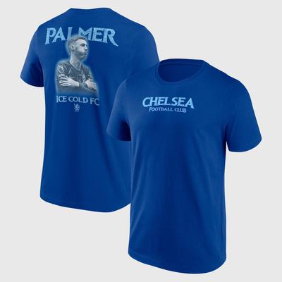 Chelsea Cole Palmer Ice Cold FC Grafik-T-Shirt – Royalblau – Herren Image
