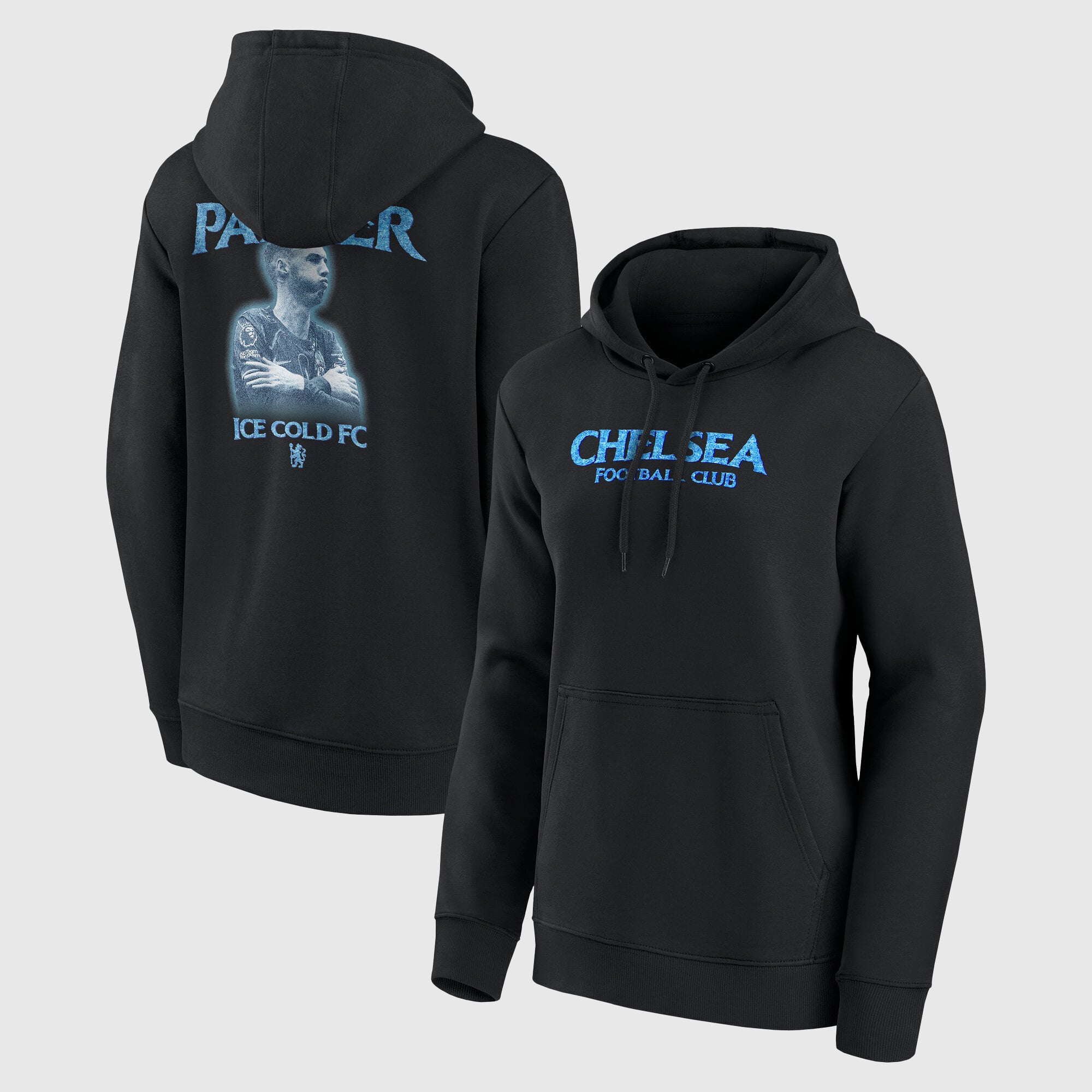 Chelsea Cole Palmer Ice Cold FC Grafik-Hoodie – Schwarz – Damen
