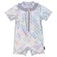 Mikk-Line - Kid's UV Suit Frill Recycled AOP - Lycra Gr 98/104 - 3-4 Years grau