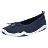 Ballerina RIEKER, Damen, Gr. 40, blau (dunkelblau), Textil, Nubuklederimitat, casual, Schuhe, Slip-on Sneaker, Slipper, Schlupfschuh in veganer Verarbeitung