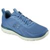Sneaker SKECHERS "SUMMITS-TORRE", Herren, Gr. 47,5, bunt (blau, limette), Textil, casual, Schuhe, Freizeitschuh, Trainingsschuh, Schnürschuh mit Memory Foam
