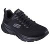 Sneaker SKECHERS "EDGERIDE", Herren, Gr. 44, schwarz (schwarz, schwarz), Textil, sportlich, Schuhe, Freizeitschuh, Trainingsschuh, Schnürschuh mit RELAXED FIT™