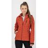 Softshelljacke DEPROC ACTIVE "SHELBY PEAK DC", Damen, Gr. 36/38 (M), rot (chilli), 100% Polyester, casual, tailliert, Langarm gerader Abschluss mit Klettverschlüssen, Jacken, leichte Softshelljacke mit All-Over-Print und abnehmbarer Kapuze