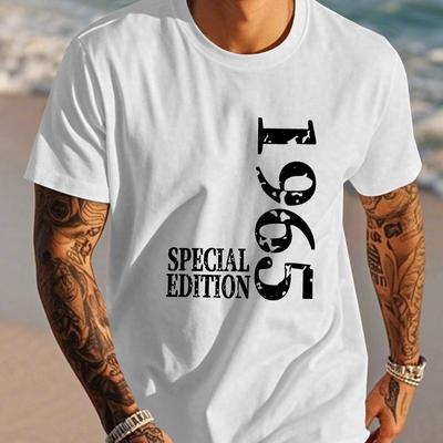TEMU Special 1965 Men's Short Sleeve T-shirt Summer T-shirt Top Image