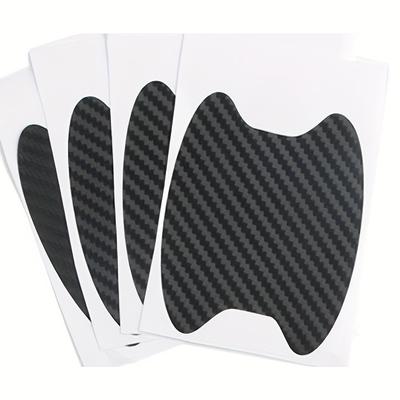 TEMU Pattern Carbon Fiber Scratch-resistant Car Door Handle Sticker, Adhesive Paper Auto Door Bowl Protector, Vehicle Interior Accessory Image