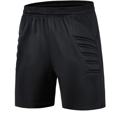 TEMU Men's Soccer Goalkeeper Shorts - Breathable, Waist With Sponge Padding For Training & Matches, Shorts, Protective Image