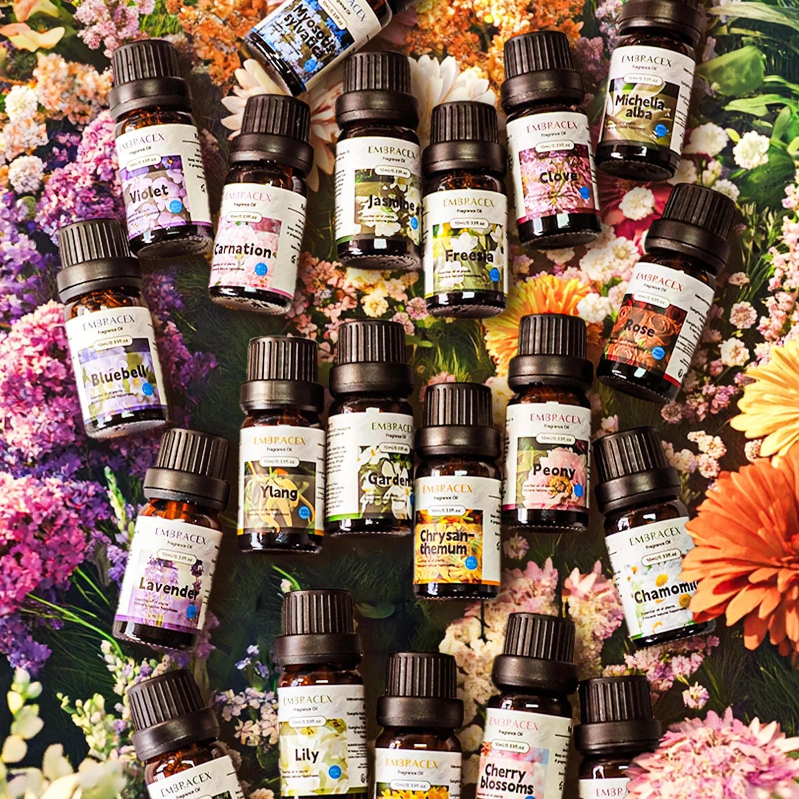 21-Modelle ätherische Blumenöle, Blumenduft, aromatische Essenzen, Aromatherapie, ätherische Öle, lustige Geschenke, für Frauen, Mutter Image