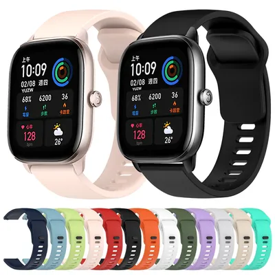 20 mm 22 mm Armband für Amazfit GTS 4 3 2 Mini/GTR 4 3 Pro 2 2e 42/47 mm Bip-Band, buntes weiches Image