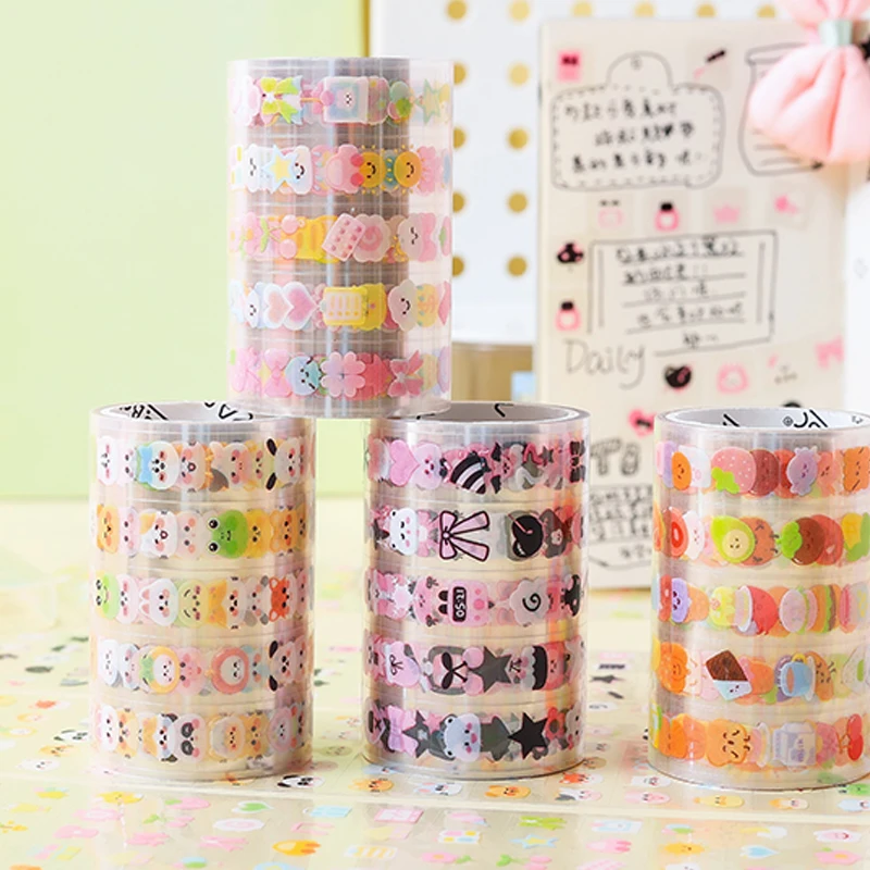 Mr. Paper 4 Rollen/Box Sweet Munchkin Tape Set Box Beauty Tape Handbuch Material DIY dekorative Notizbücher Umschläge Alben Image