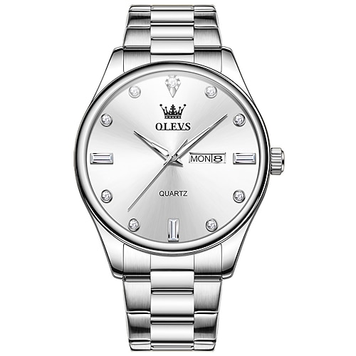 Olevs 3621 herren uhr original business luxus einfache marke quarzuhr wasserdicht leuchtende uhr Image