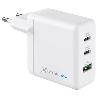 Xlayer Powercharger 65 W - USB-C Ladegerät - weiß, 9.5 cm