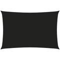 Helloshop26 - Ombrellone in tessuto vela rettangolare in tessuto oxford 2,5 x 5 mt nero