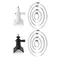 Support de montage sur poteau pour appareil photo réglable, rotation à 360 °, adapté pour Ring Stick Up Cam, Spotlight Cam, wald 5,00 Cam 2C