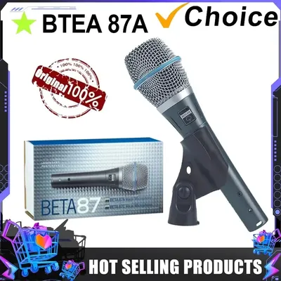 BETA 87A Supercardioid Dynamic Microphone For Stage Singing Professional Wired Microphone for