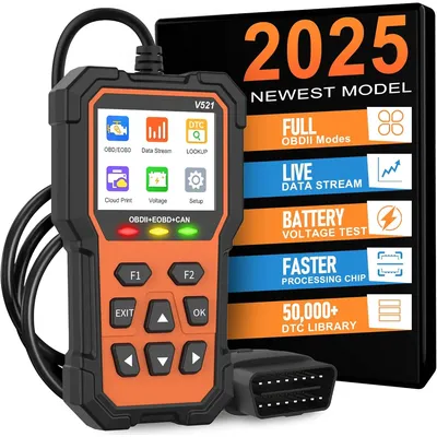 V521 Professional Automotive Scanner Diagnostic Tool Engine Fault Code Reader OBD2/EOBD Fault