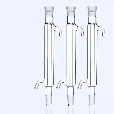 1PCS High borosilicate thickened glass straight condenser tube 100 200 300 400 500 600mm standard