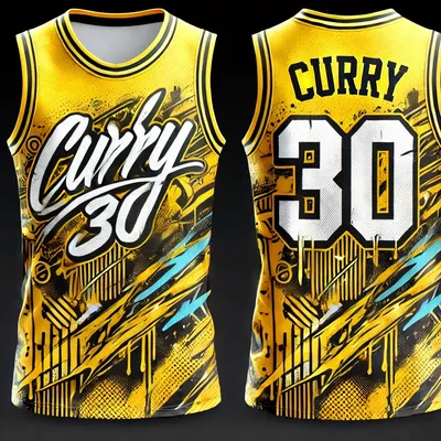 Chat GPT Design 2025 Latest CURRY Basketball Jersey Size 30 Basketball Vest Casual Sports Tops