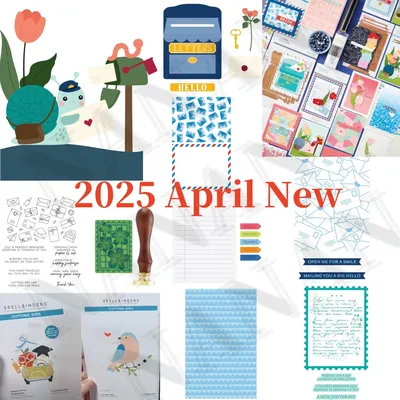 2025 Spring Floral Envelope Sending Your Love Cutting Die Stamp Stencil Hot foil Wax Stamper for DIY