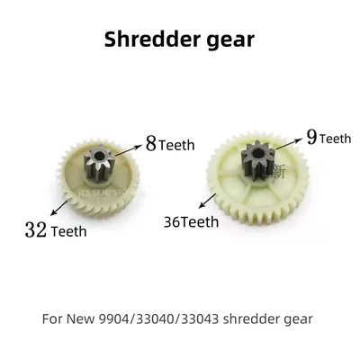 8T+32T/9T+36T For Deli New 9904 Shredder Gear General 33040/33043/S220 Link Motor Helical Gear,