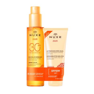 Nuxe Sun Set Sonnenöl LSF 30 gratis After-Sun 1 St Kombipackung Image