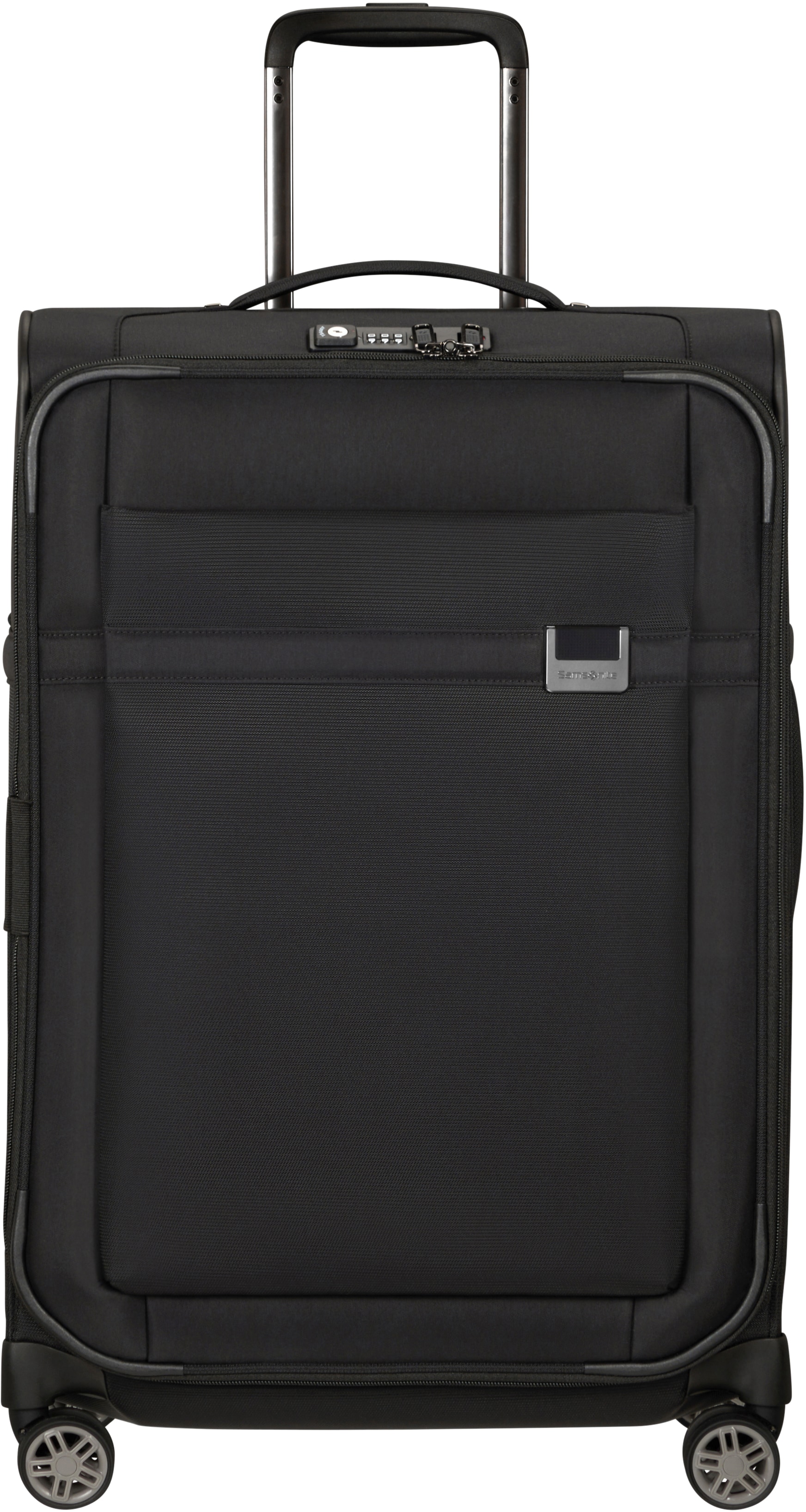 Weichgepäck-Trolley SAMSONITE "AIREA, verschiedene Größen und Farben", Gr. B/H/T: 43 x 67 x 26 73,5, schwarz, Nylon, unifarben, Koffer, Weichschalen-Koffer Reisekoffer mit Volumenerweiterung bei M/L Image