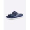 Pantolette HEINE, Damen, Gr. 40, blau (marine), Synthetik, modisch, Schuhe