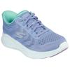 Slip-On Sneaker SKECHERS "GO WALK NOW-KHLOE", Damen, Gr. 40, hellblau, mintgrün, Textil, sportlich, Schuhe, Freizeitschuh mit Fersenkissen und Slip-ins Technologie