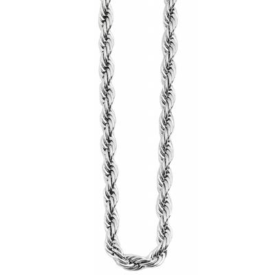 Kette ohne Anhänger ADELIA´S "Neuheit 2025 - Damen Edelstahl Kordelkette Halskette" Gr. 60, silber, Halsketten, Damen, 60, Edelstahl Image