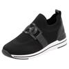 Slip-On Sneaker REMONTE, Damen, Gr. 39, schwarz, Textil, Lederimitat, unifarben, sportlich, Schuhe, Freizeitschuh, Halbschuh, Slipper mit Gummizug am Schaftrand