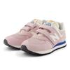 Sneaker NEW BALANCE "574", Gr. 31, twilight haz, Leder, Synthetik, sportlich, Schuhe, mit Klettverschluss