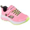 Sneaker SKECHERS "SKECHERS ELITE SPORT TEMPO", Kinder, Gr. 31, bunt (rosa, multi), Textil, Lederimitat, kontrastfarbene Details, sportlich, Schuhe, Trekking Schuh mit Klettverschluss, Größenschablone zum Download