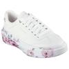 Sneaker SKECHERS "CORDOVA CLASSIC-PAINTED FLORALS", Damen, Gr. 41, rosa (weiß, rosa), Lederimitat, geblümt, modisch, Schuhe, Retro Sneaker, Schnürschuh mit Memory Foam, Topseller