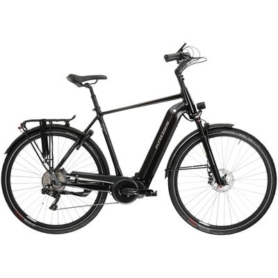 E-Bike KROSS "E-Trekkingrad Trans Hybrid Prestige 630 28 Zoll schwarz" Gr. 56, schwarz, E-Bikes, 56cm, 28 Zoll (71,12cm), Pedelec, Elektrofahrrad für Herren