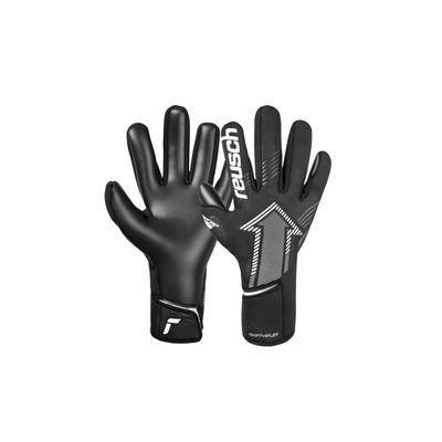 Torwarthandschuhe REUSCH "Fastgrip Infinity", Damen, Gr. 8,5, schwarz, 41% Polyester, 7% Polyurethan, 2% Polyamid, 50% Elastodien, unifarben, sportlich, Handschuhe, mit Hybrid Negative Cut