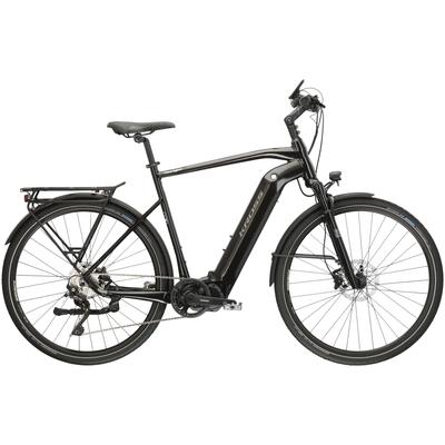 E-Bike KROSS "E-Trekkingrad Trans Hybrid 6.0 28 Zoll schwarz" Gr. 53, schwarz, E-Bikes, 53cm, 28 Zoll (71,12cm), Pedelec, Elektrofahrrad für Herren