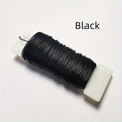 TEMU 1pc Wire, 0. Diameter X 50m - Ideal For Diy & Handmade Ornaments, Christmas Wreaths, Garlands, And Flower Arrangements Image