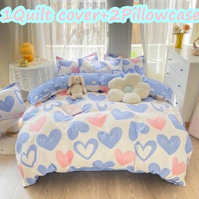 TEMU Duvet - 1 Duvet Cover & 2 Pillowcases, & Washable, Non-fade Bedding Image