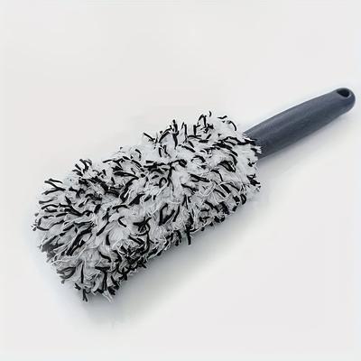 TEMU Long-handled Microfiber Tire Cleaning Brush, Suitable For Plush Wheel Brushes In Car Washing Supplies. Image