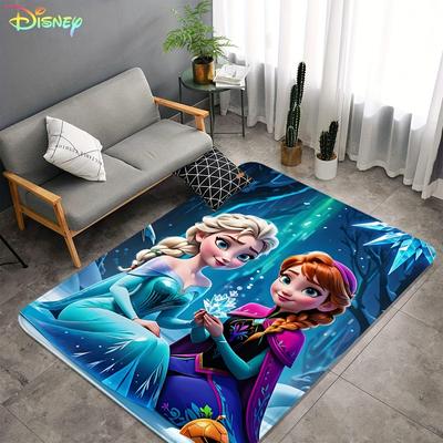 TEMU Large Gaming Area Mat - Soft, Washable, Non-slip Floor Mat With & Anna Room Or Bedroom Decor, Perfect Valentine's Day Gift, Polyester Flannel Material Image