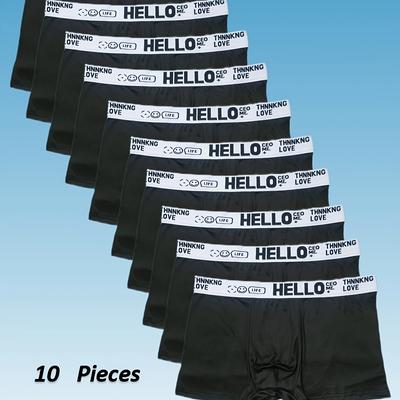 TEMU Set Of 10 Comfortable And Stylish Men's Underwear Image