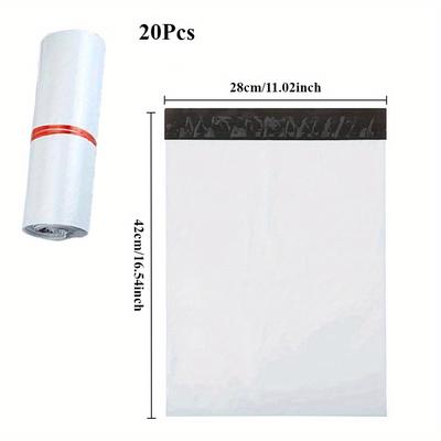 TEMU 20-50pcs Pe - Mailing , Size Bulk Shipping Envelopes, Polyethylene Plastic For Document & Package Image