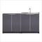 NewAge Outdoor Kitchens Aluminum Slate 2-Piece Outdoor Kitchen Set (No Countertop)
