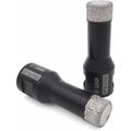 Foret Diamant 2PCS 16mm Scie Cloche pour Forage à Sec Carrelage Porcelaine Marbre Céramique Granit