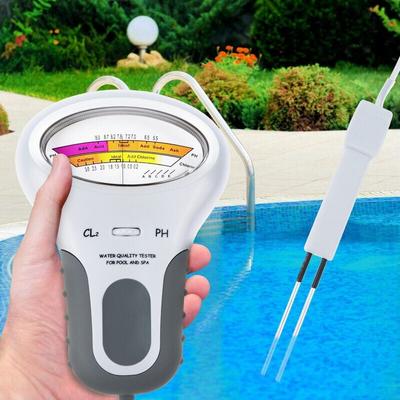 KZQ - 2-in-1-Wasserqualitätstestgerät PC-102 PH-Tester für Schwimmbad-Spa-Wasser-Chlor-Tester Image